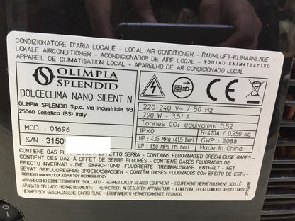 Olimpia Splendid 01696 Mobiles Klimagerät Dolceclima Nano Silent N, I33128