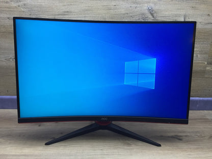 AOC C27G2ZE/BK Gaming Monitor 27" Curved FHD HDMI DP AMD FreeSync 240Hz 0.5ms 
