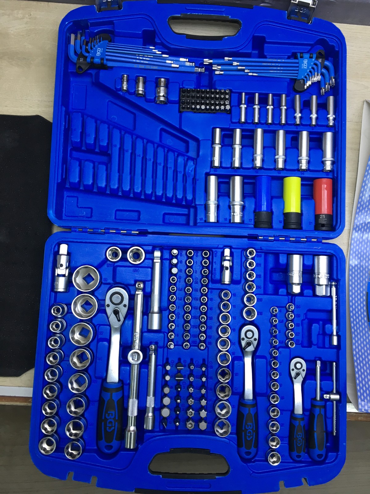 BGS 8820 Steckschlüssel-Satz 203-tlg., Wellenprofil 1/4" / 3/8" / 1/2", I34298