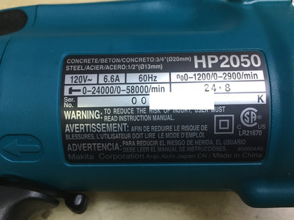 Makita HP2050 Bohrhammer 120V, I30449