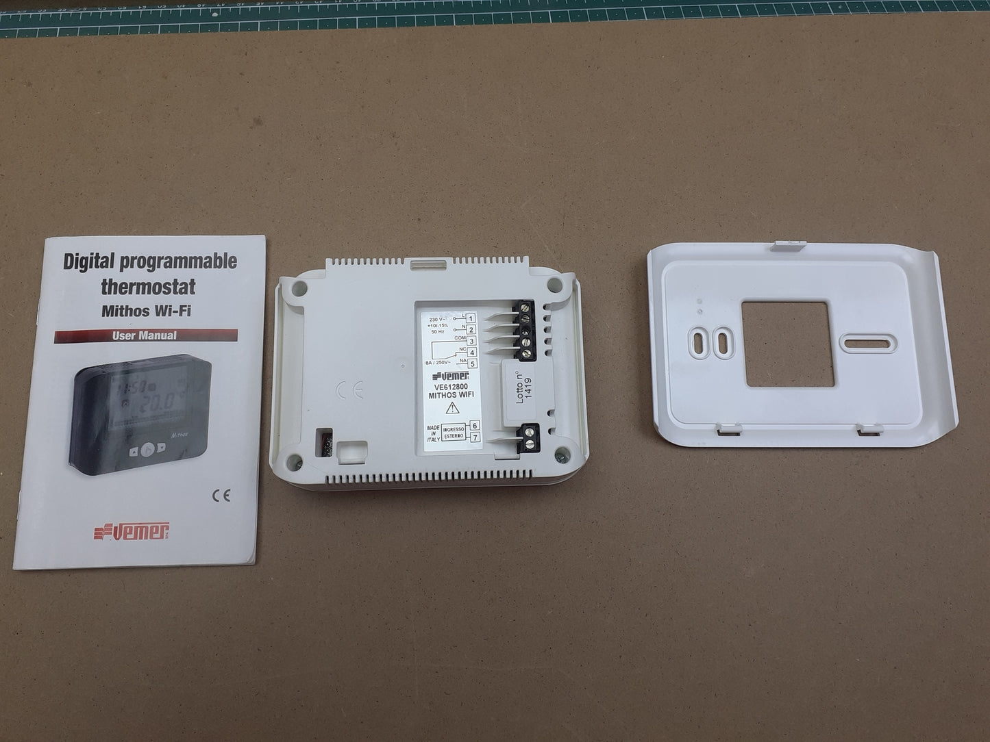 Vemer programmierbarer Thermostat Mithos WI-FI Bianco VE612800, I05573