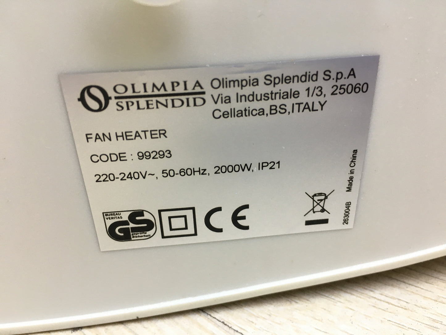 Olimpia Splendid 99293 Caldo Rock M Heizlüfter 2000 W, I31079