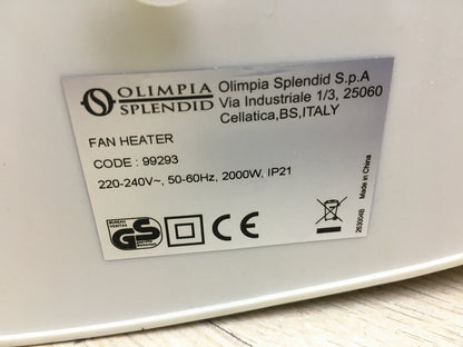Olimpia Splendid 99293 Caldo Rock M Heizlüfter 2000 W, I31079