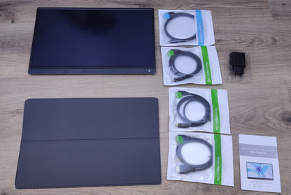 Uperfect Tragbarer Touch Monitor 15,6" 1920x1080 HDMI USB-C 120Hz Lautsprecher