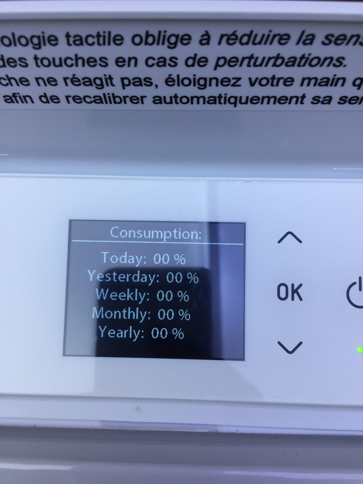 CARRERA Heizkörper Keramik Glas LCD 1000 W weiß, I30609