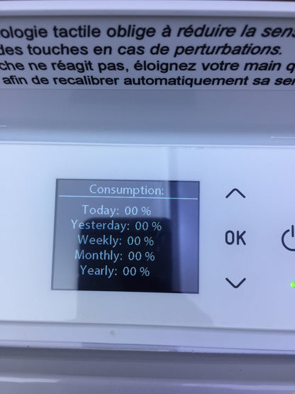 CARRERA Heizkörper Keramik Glas LCD 1000 W weiß, I30609