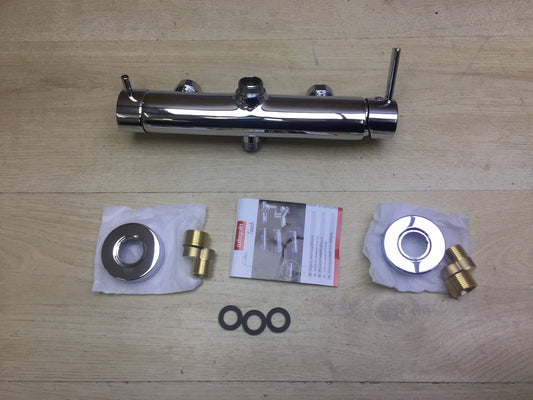 Wirquin 60721400 shower mixer shower thermostat mixer tap chrome, I32129 
