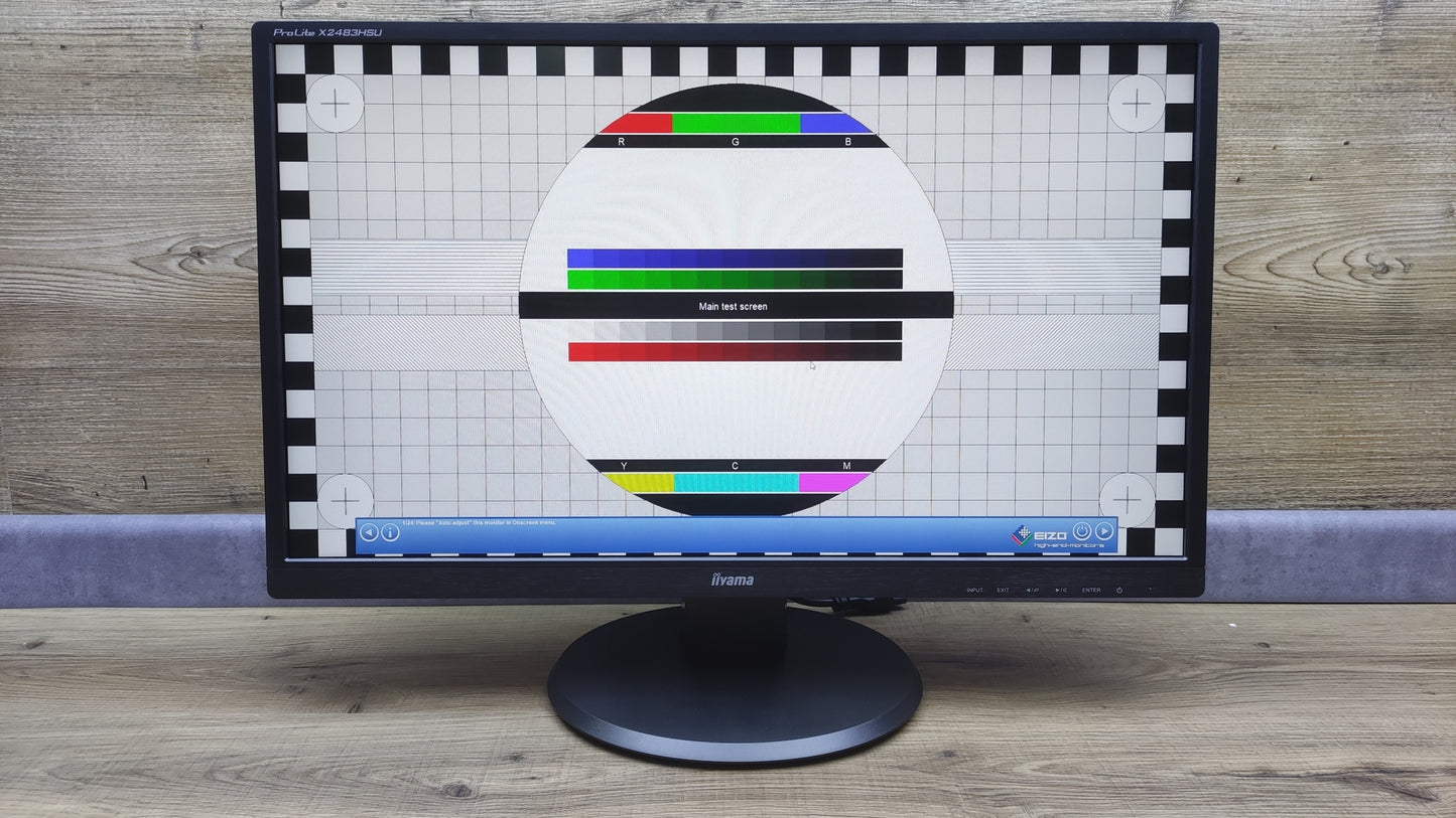 iiyama ProLite X2483HSU-B3 Monitor 23.8" FHD 1920x1080 VGA HDMI DP 75Hz 4ms