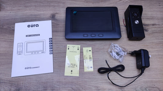 Eura VDP-45A3 Alpha Video-Türsprechanlage 4 Draht, 7-Zoll-Fardmonitor, I30560