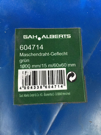Alberts 604714 Maschendraht  grün, 1000 mm Höhe, 15 m, I34110
