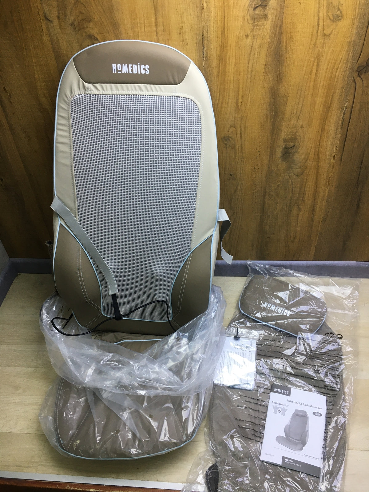 HoMedics CBS-1000-EU Shiatsu Massageauflage Vibrationsmassage, I30252