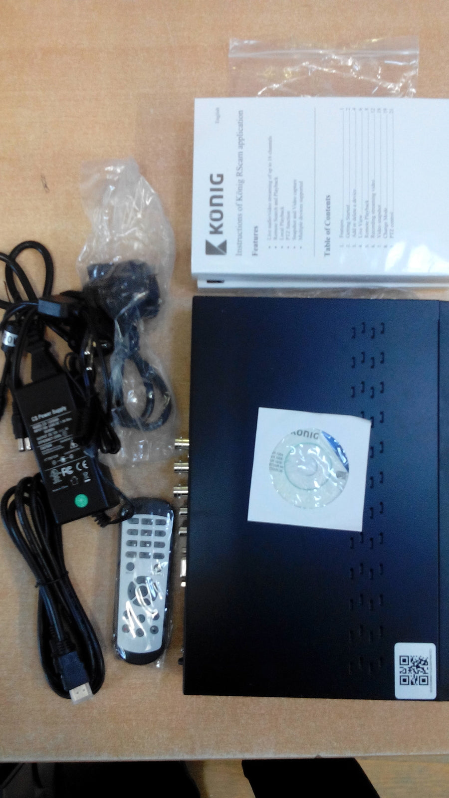 König 4-Kanal Digitalrecorder SAS-DVR1004 DEFEKT, V00350