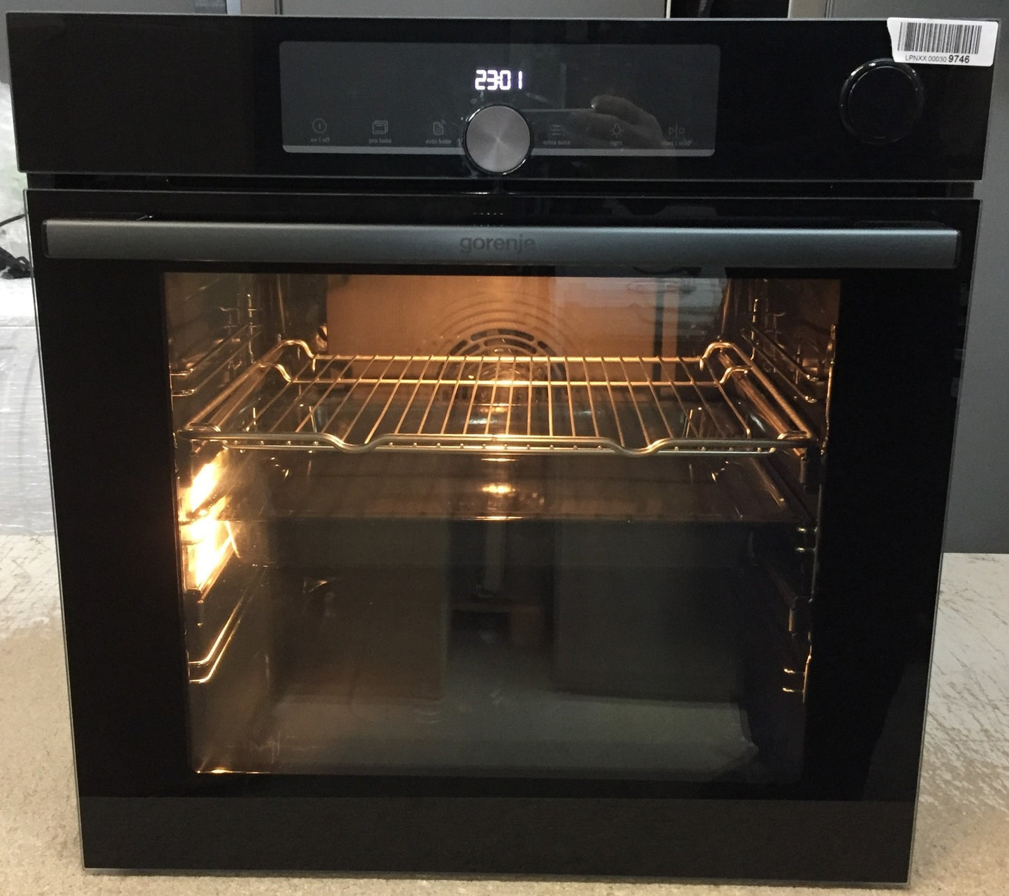 Gorenje BSA6747A04BG Einbau Backofen mit Dampfunterstützung 77 L SteamAssist