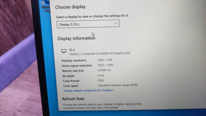 Laptomo S3 Portable Monitor Extension for Laptop 14" FHD 1920x1080 HDMI USB-C 