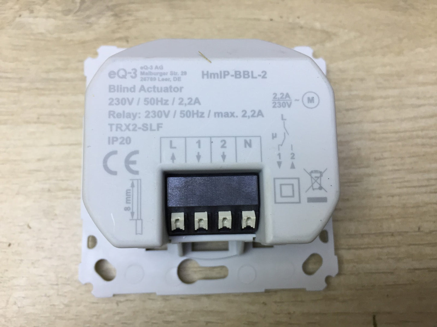 Homematic IP Hmip-BBL-2 Jalousienaktor Unterputz Jalousiensteuerung, I33768