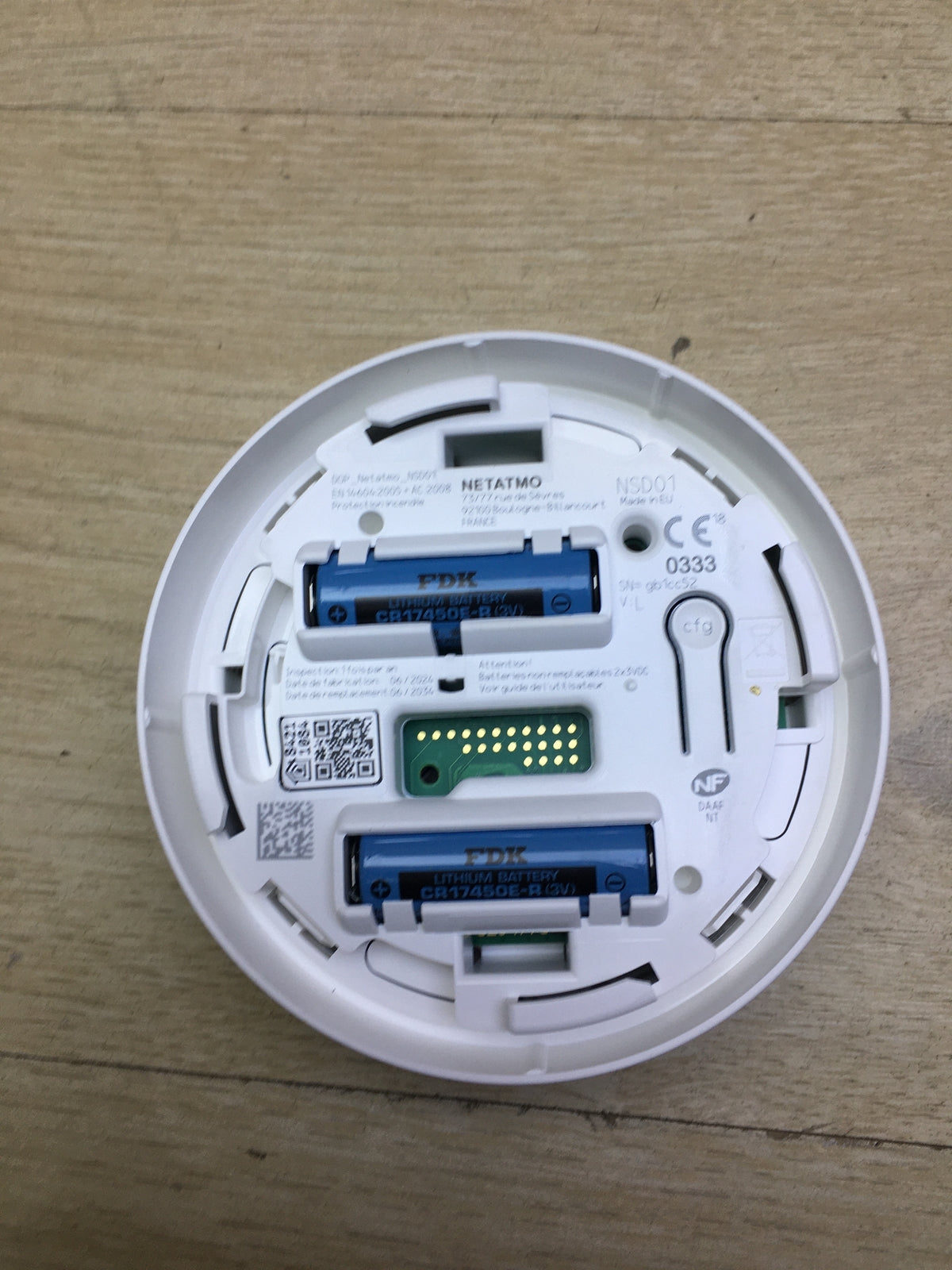 Netatmo Smart Smoke Detector NSD01, automatic tests, smoke alarm, I31496