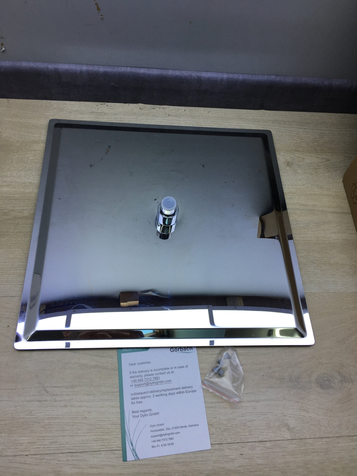 JOHO 304 Kopfbrause Duschkopf Regendusche Einbauduschkopf 40x40cm, I19787