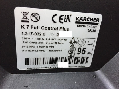 Kärcher high-pressure cleaner K 7 Full Control Plus 1.317-032.0, I33146