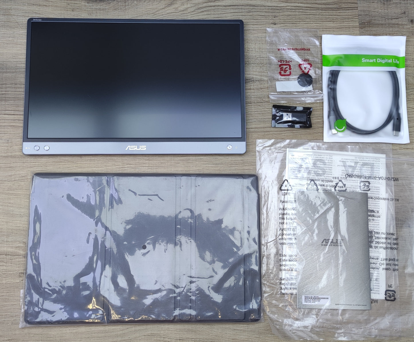 ASUS ZenScreen MB14AC portable monitor 14" Full HD 1920x1080 USB Type-C silver 
