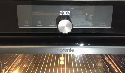 Gorenje BSA6747A04BG Einbau Backofen mit Dampfunterstützung 77 L SteamAssist
