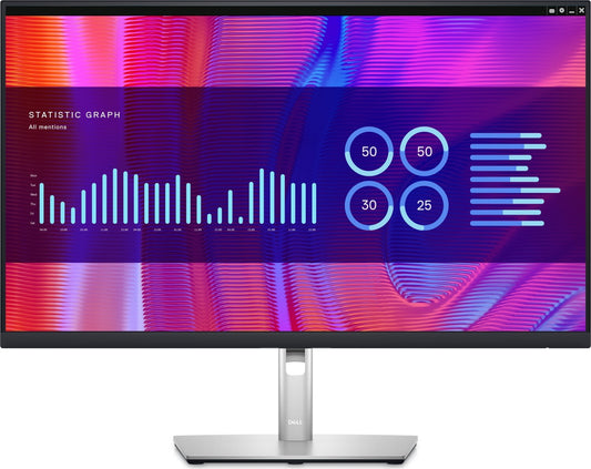 Dell P2723DE Monitor 27" QHD 2560x1440 IPS HDMI DP USB-C hub RJ45 60Hz 5ms 