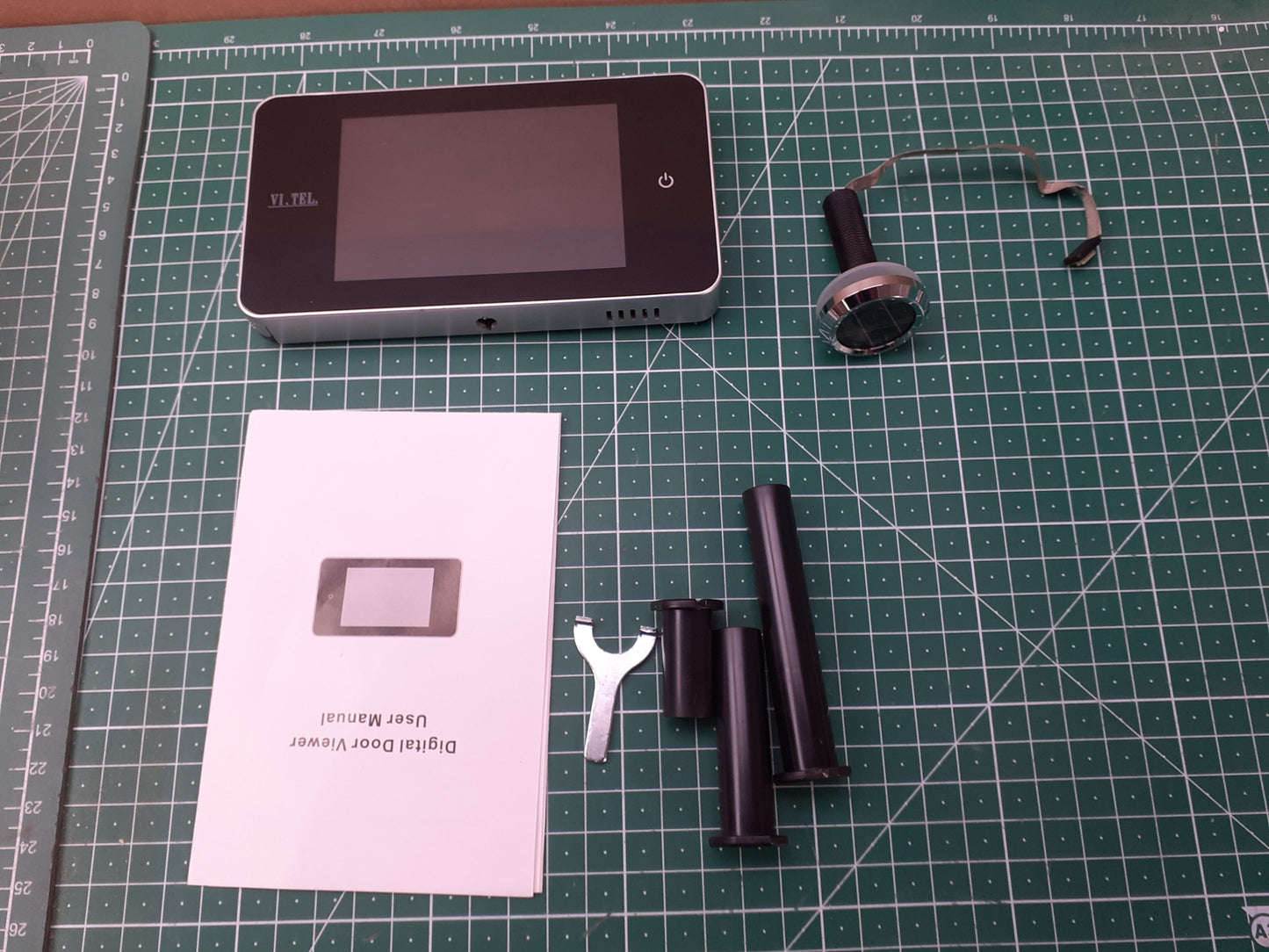 TELESE E0378-12 Digitaler Türspion, Silber, I13629