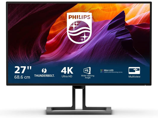 Philips Brilliance 27B1U7903/00 4K Monitor 27" UHD HDR Mini-LED Thunderbolt 4