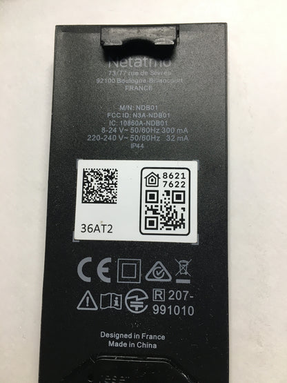 Netatmo NDB01 Smarte Video Türklingel mit Kamera, WLAN, 2-Wege-Audio, I15446