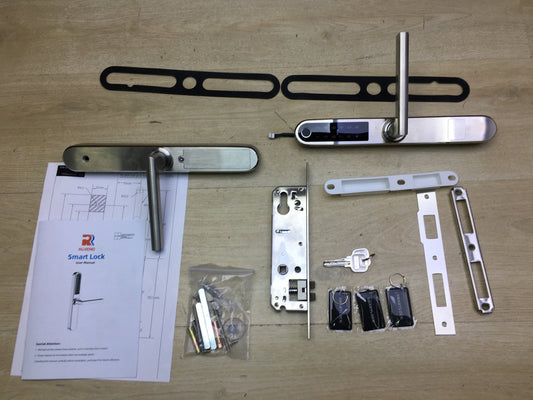 Ruveno Smartes Türschloss mit Griff, Schlank Fingerabdrucks Türschloss, I31400