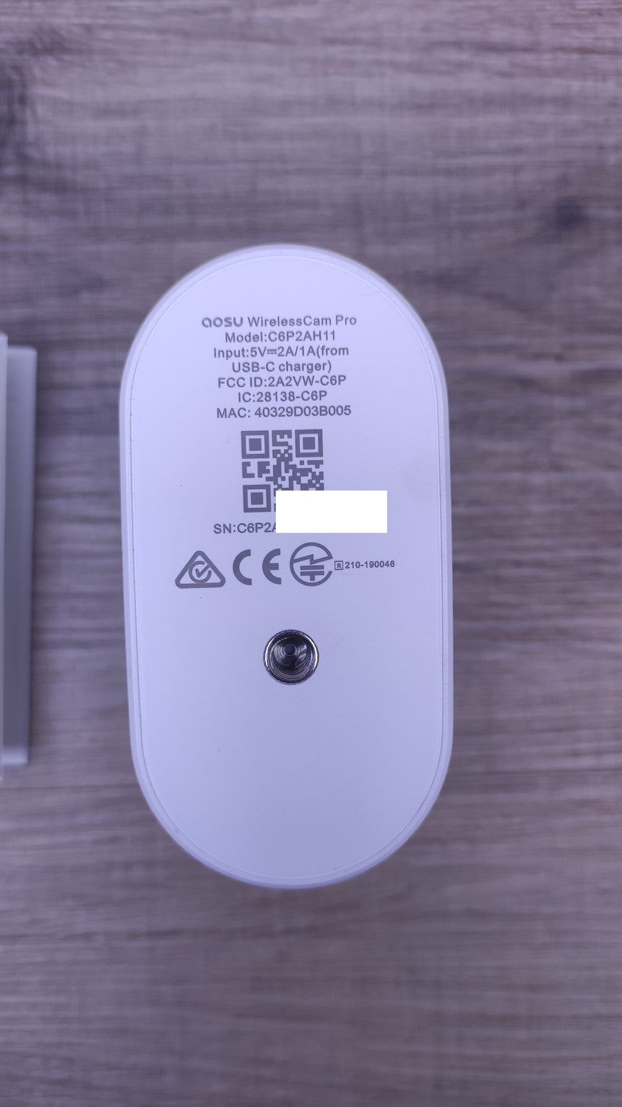 AOSU C6P2AH11 zusätzliche Überwachungskamera für HomeBase Aussen, I34426