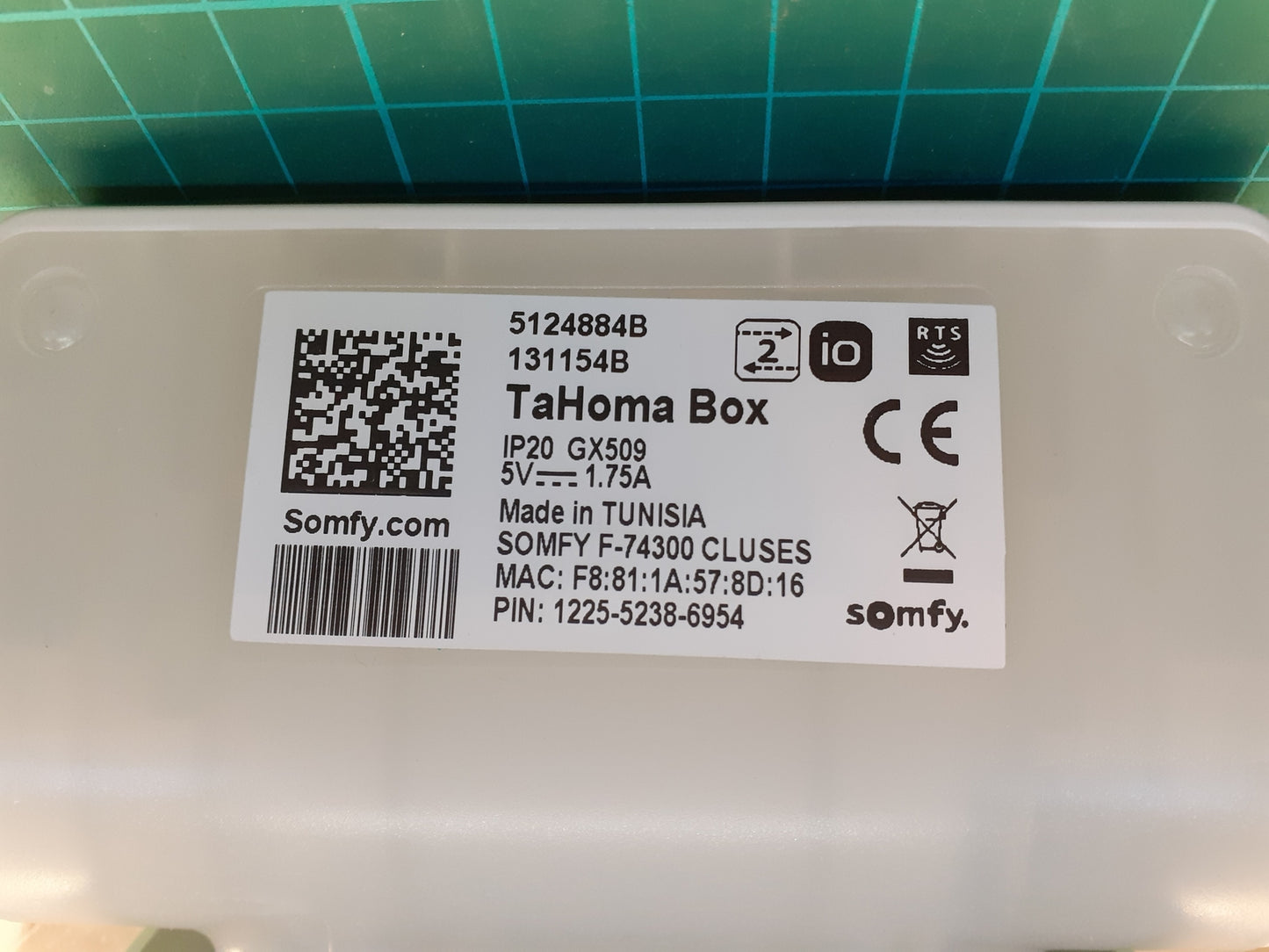 Somfy 2401354 TaHoma Premium Smart Home Steuerung, I05177