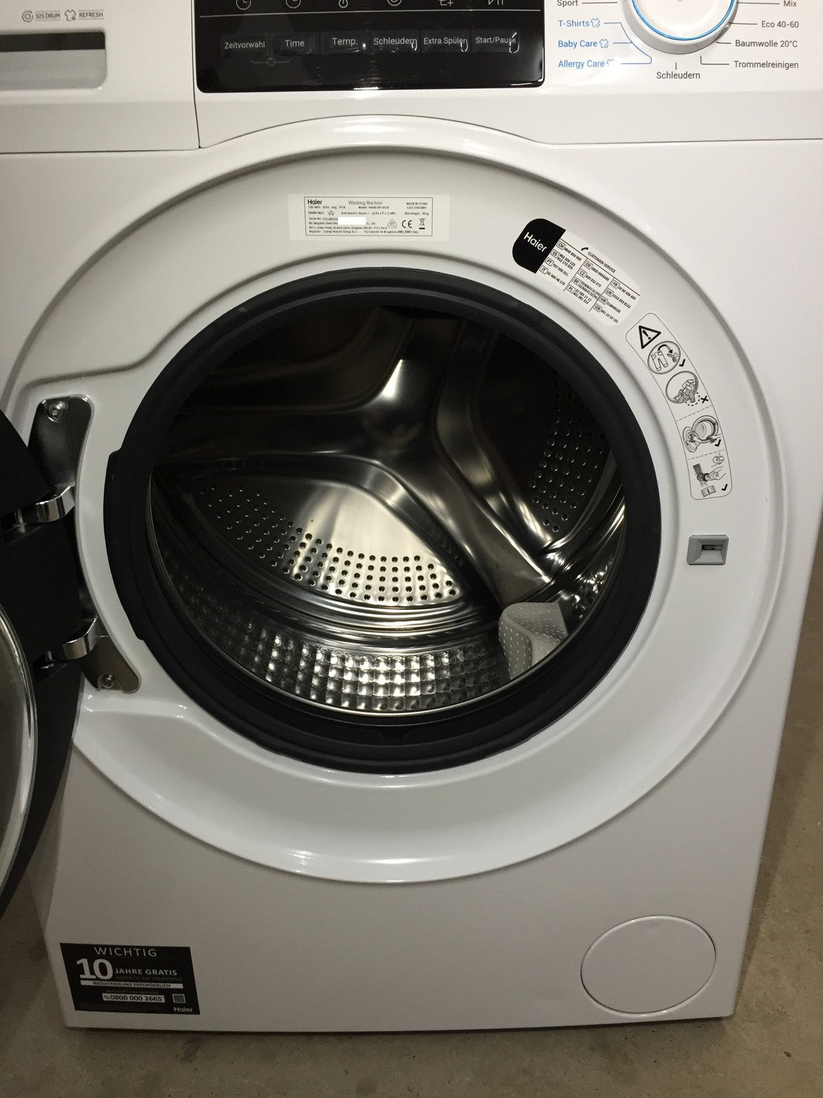 HAIER Frontlader Waschmaschiene HW80-BP14929, 8 Kg, I34351