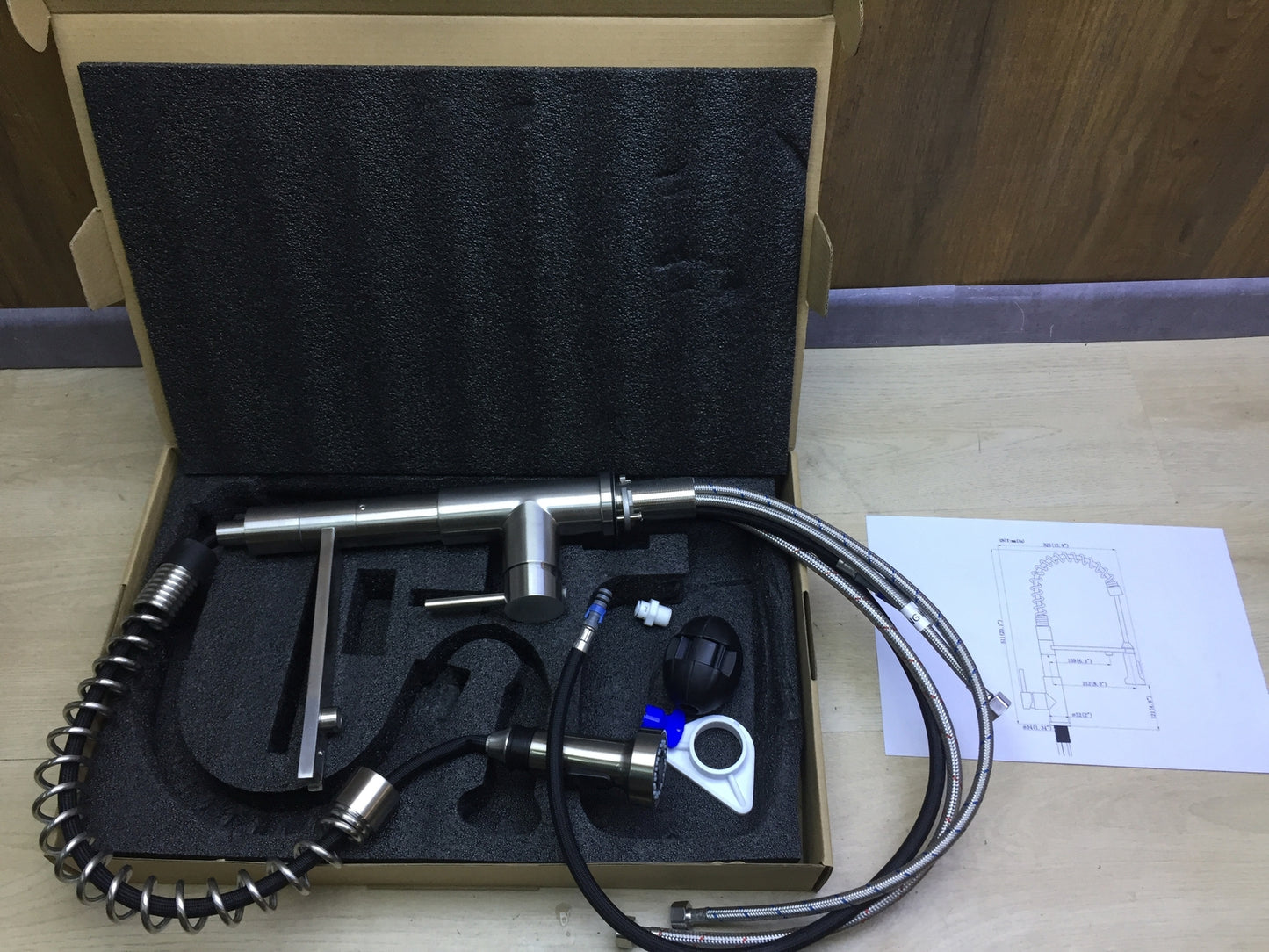 CREA 40104BN Spiralfeder-Küchenarmatur, Wasserhahn Armatur Küche, I30821