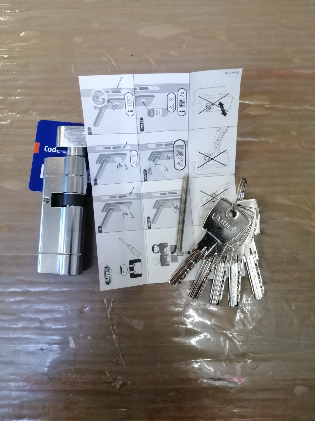 ABUS Knaufzylinder KD6PSN Z50/K30 mm Bkn, vernickelt, I02732