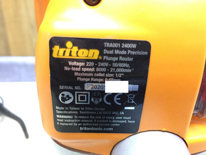Triton TRA001 Dual-Action Precision Router 2400 W, I33547 