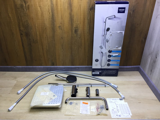 GROHE Vitalio 250 shower system with diverter (26698001), water-saving, I33228