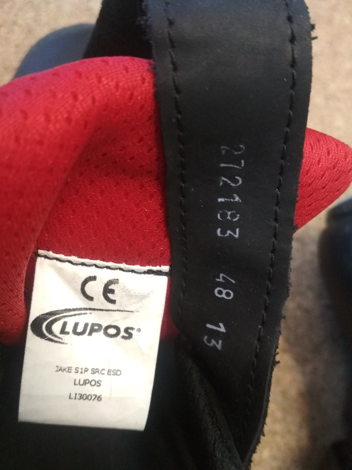 LUPOS Sicherheitsschuhe JAKE S1P SRC ESD Arbeitsschuhe Gr.48 V05706