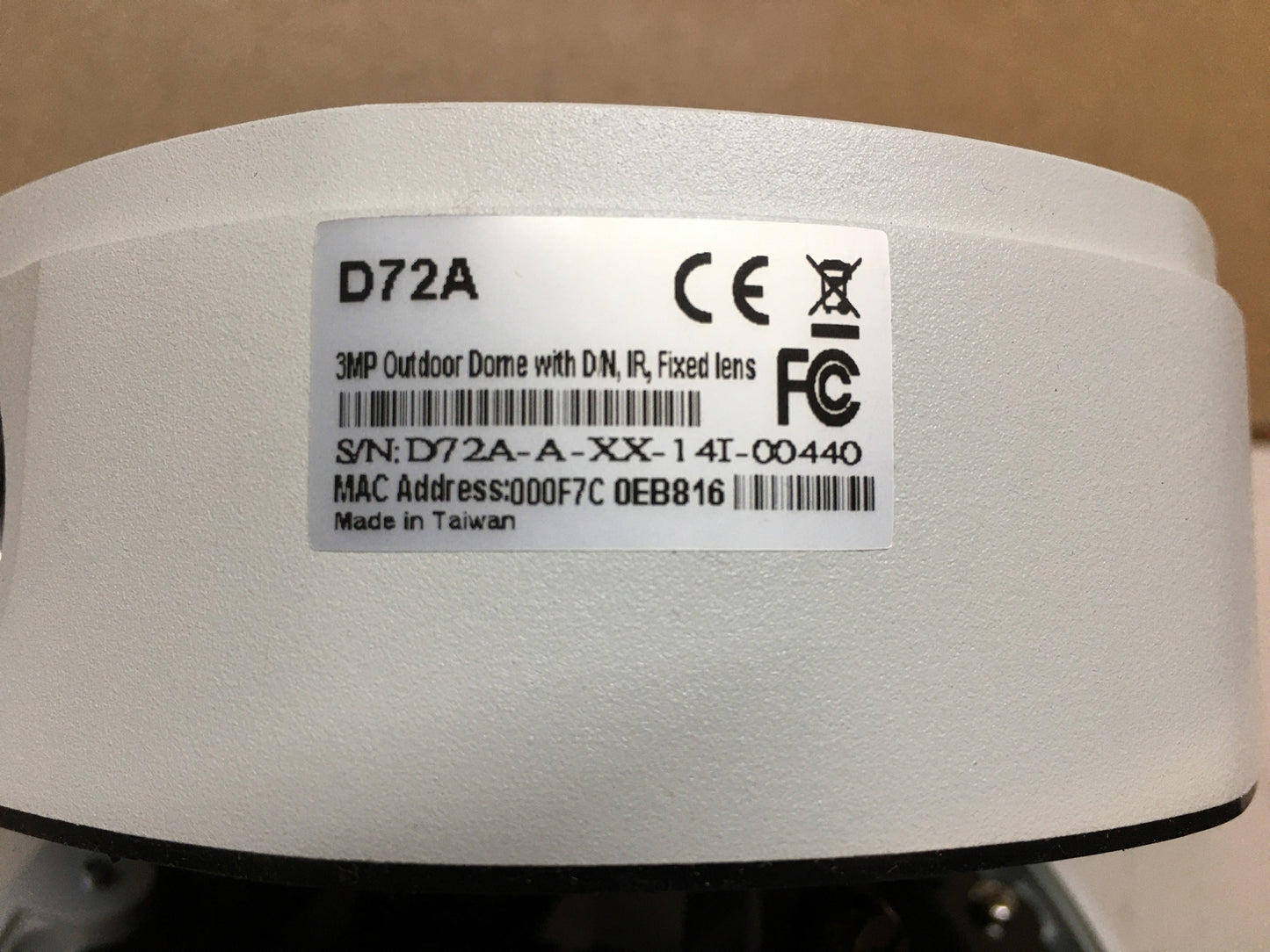 ACTi D Series D72A Videokamera, Weiß, I32148