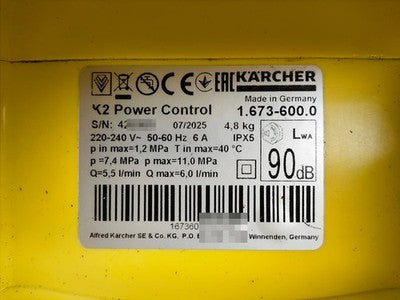 Kärcher K2 Power Control Hochdruckreiniger (1.673-600.0)