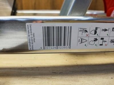 Hailo L80 ComfortLine Alu-Sicherheits-Stehleiter 8040-407, 4 Stufen