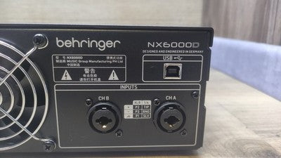 Behringer NX6000D Digital-Endstufe 6000W PA-Verstärker DSP Class D 2-Kanal