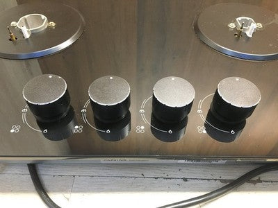 EVVO V70 Glass Einbau-Gaskochfeld V0530, 4 Brenner mit Wok
