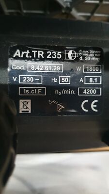 Femi TR 235 Gehrungssäge für Holz/Aluminium, 1800 W, V09397
