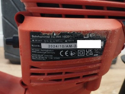 Einhell TC-RH 1600 Elektro-Bohr-/Meißelhammer inkl. Koffer (4258478)