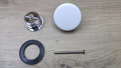 Villeroy & Boch Push-Open Ablaufventil 68170001, Ø 32 mm Weiß