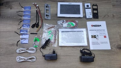 TMEZON Video-Türsprechanlage für 2 Familienhaus, weiß