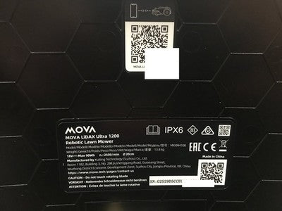 MOVA LiDAX Ultra 1200 Mähroboter ohne Begrenzungskabel LiDAR KI Vision MXXM4100