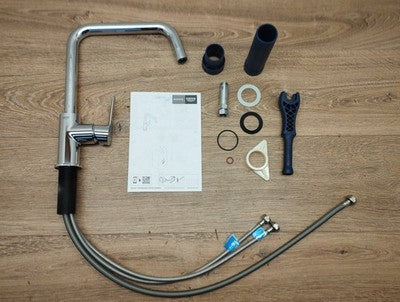GROHE Quickfix Start Küchenarmatur 1012420000, Waserhahn, chrom
