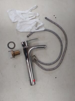 Ubeegol Wasserhahn Bad Hohe Waschtischarmatur, Chrom, Rechnung V09234