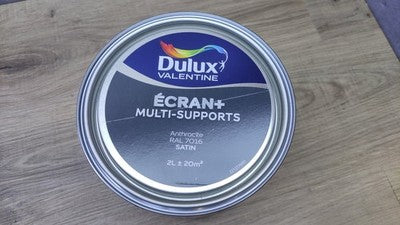 Dulux Ecran+ Satin Aussenfarbe, Malerfarbe grau Anthrazit, 2L